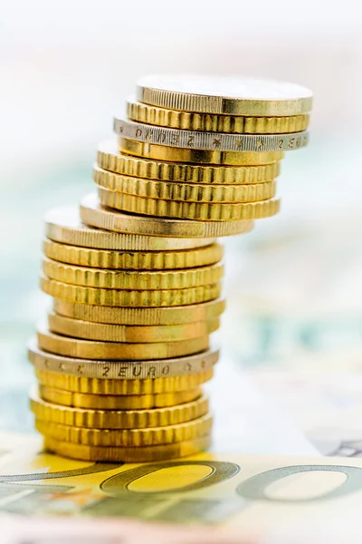 Single stack of coins — Stock Photo, Image