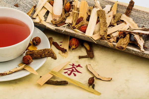 Chá para a medicina tradicional chinesa — Fotografia de Stock