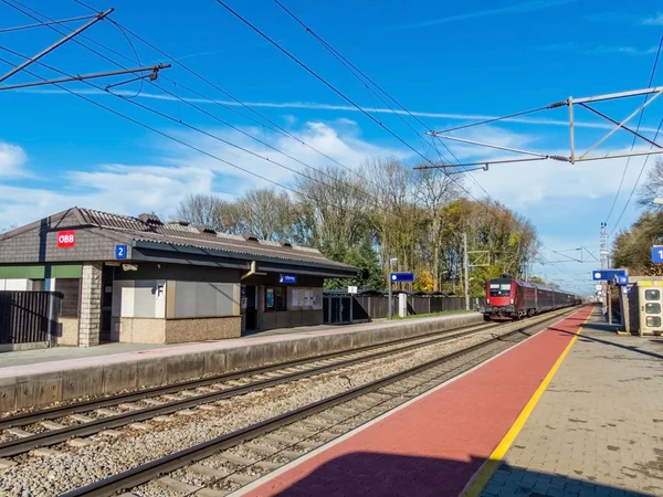 Rails van een spoorlijn — Stockfoto