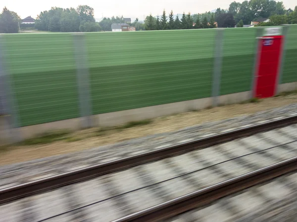 Rails of the railway. train — Stock Photo, Image