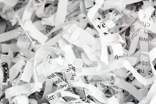 Shredded paper close up — Stock Photo, Image