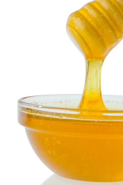 Honey against white background — Stock Photo, Image