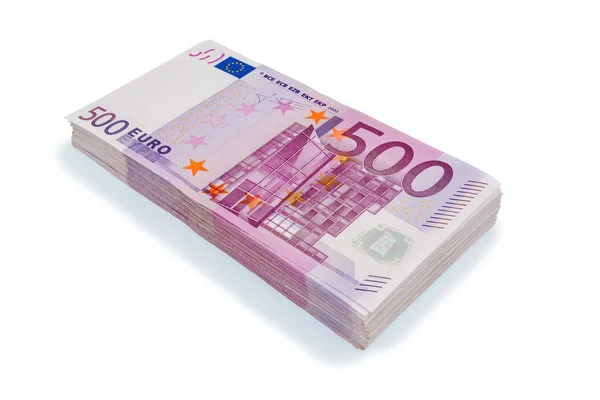 Five hundred euro banknotes — Stock Photo, Image