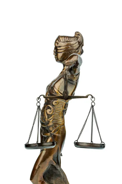 Sculptuur van justitia — Stockfoto