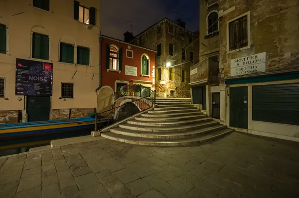Itálie - Benátky v noci — Stock fotografie