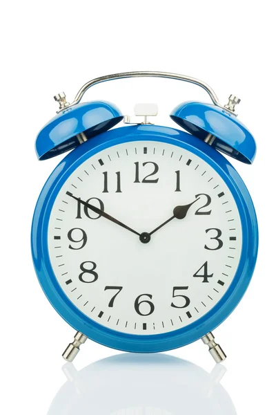 Beyaz arkaplanda alarm saati — Stok fotoğraf