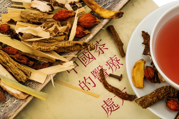 Thee voor traditionele chinese geneeskunde — Stockfoto