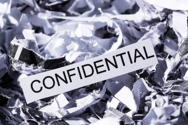 Shredded paper confidential — Stock Photo, Image