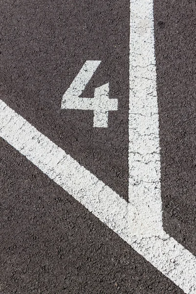 Numery na parkingu — Zdjęcie stockowe