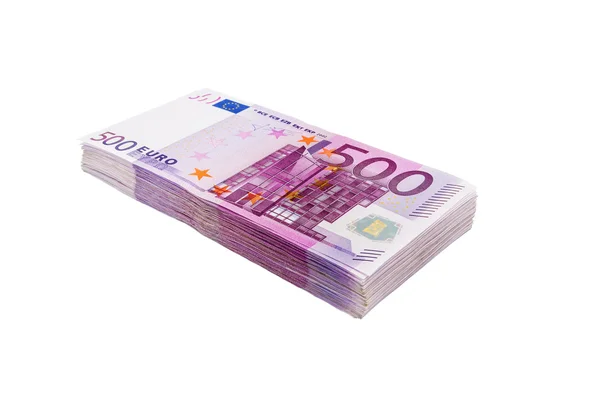 Five hundred euro banknotes — Stock Photo, Image