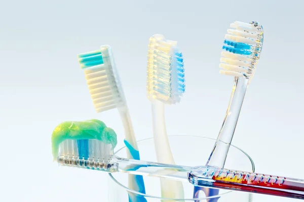 Brush your teeth toothbrushes — Stock Photo, Image