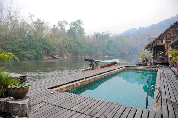 Üzerinde kwai Nehri rafting — Stok fotoğraf