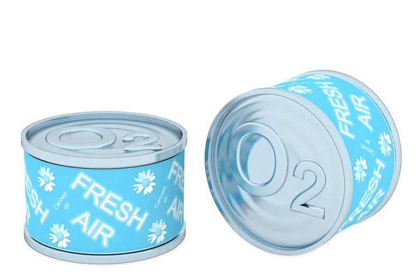 Canned oxygen, two tin — Stock Photo, Image