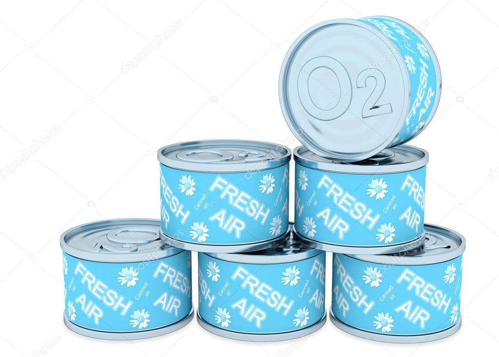 Canned oxygen, fresh air