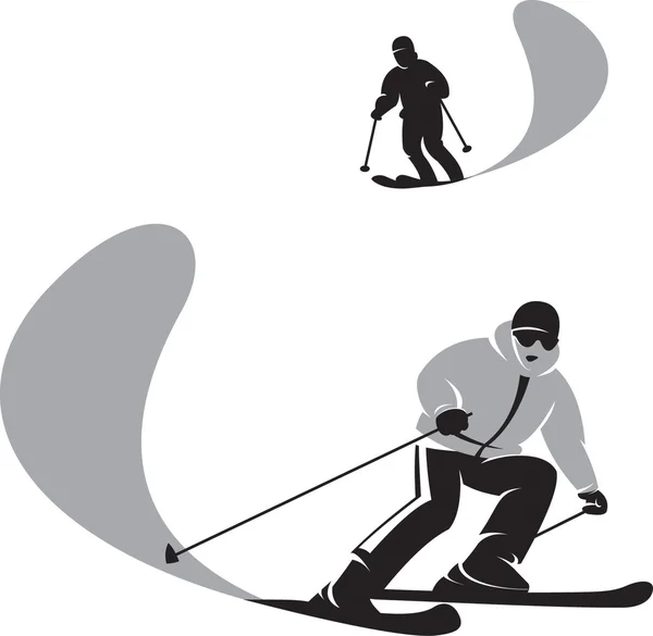 Kayak adam — Stok Vektör
