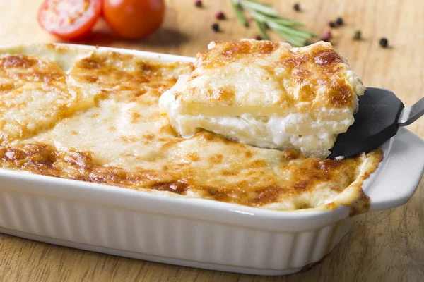 Aardappel soep met kaas — Stockfoto