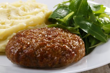 上一盘肉饼