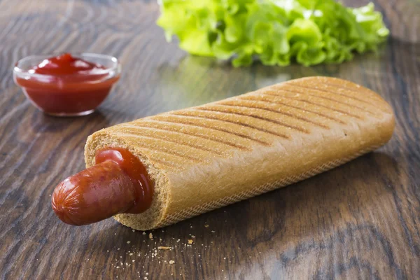 Francouzské hot dog gril — Stock fotografie