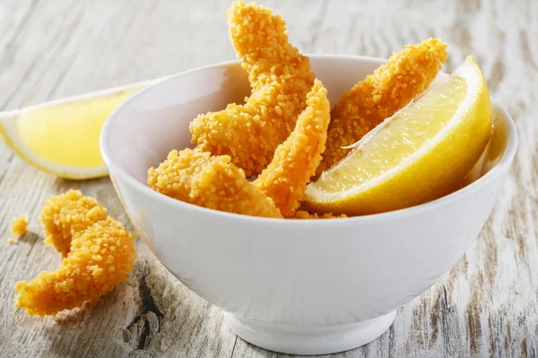 Camarones fritos en pan rallado — Foto de Stock