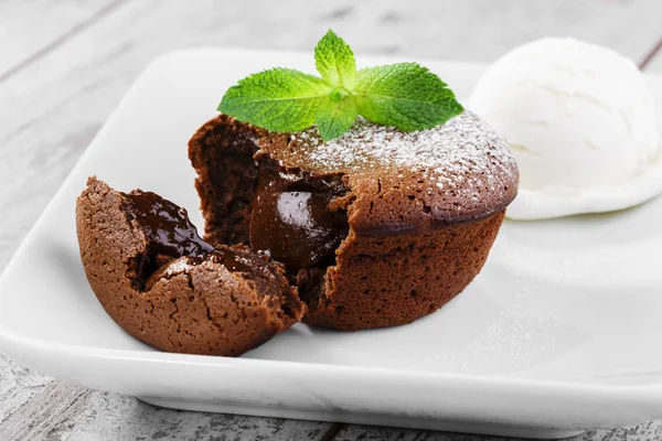 Choklad fondant — Stockfoto