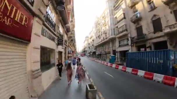 Timelapse Walking Street Valencia Spain People September 2022 — ストック動画