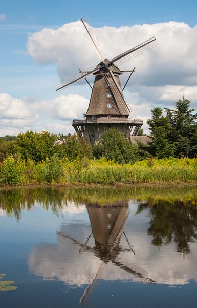 Mill in summer day — Stock Photo, Image