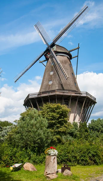 Mill in summer day — Stock Photo, Image