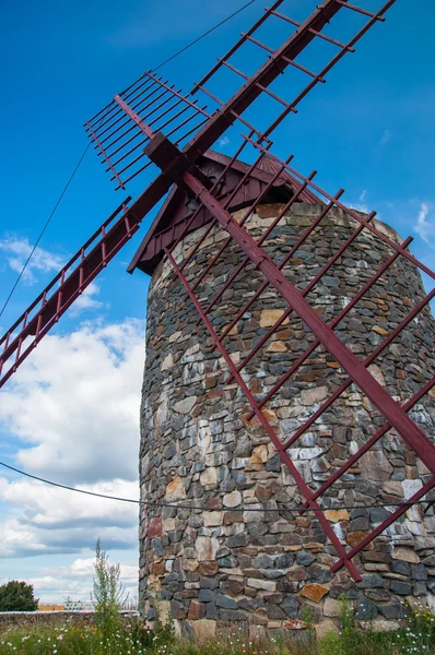 Mill in summer day — Stock Photo, Image