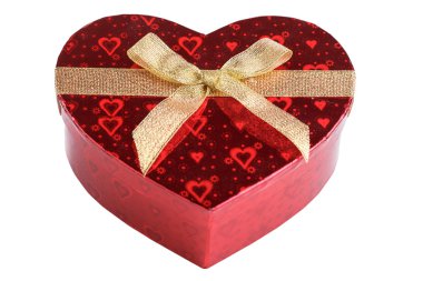 Kırmızı kalp kutu