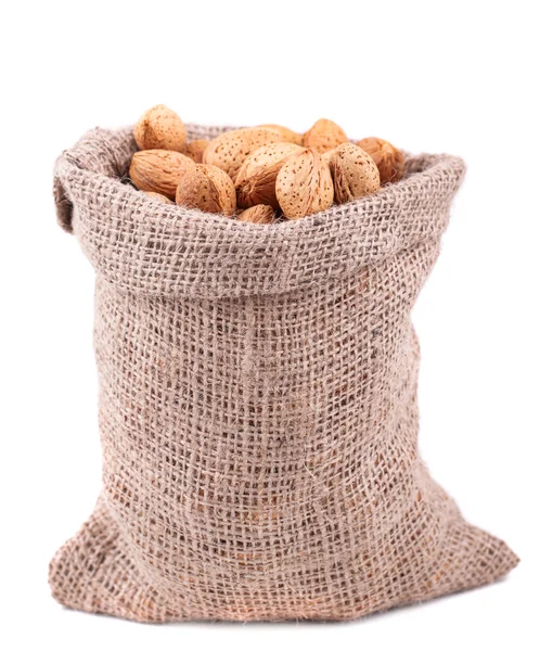 Almonds in a bag — Stock Photo, Image