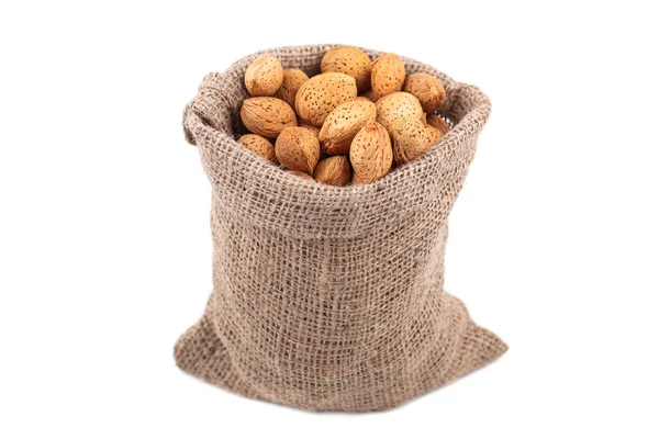 Almonds in a bag — Stock Photo, Image