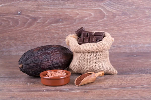 Cocoa fruit — Stock Photo, Image