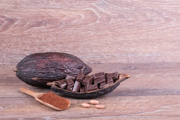 Fruta del cacao — Foto de Stock