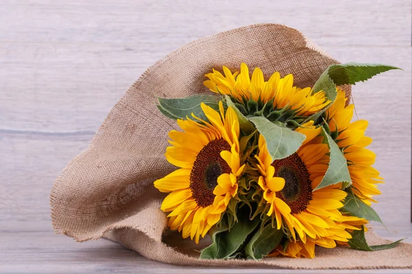 Bouquet of sunflowers — Stock Photo, Image