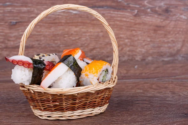 Sushi and Roll — Stock Photo, Image