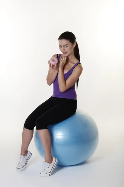 La palla da palestra — Foto Stock