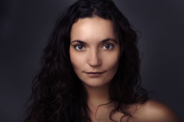 seksi kadının güzellik headshot