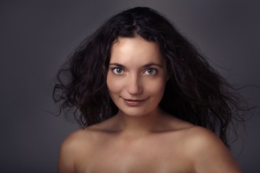 seksi kadının güzellik headshot