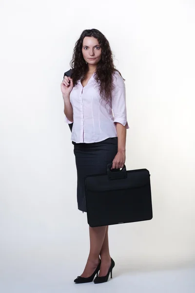 Standing business woman — Stock Photo, Image