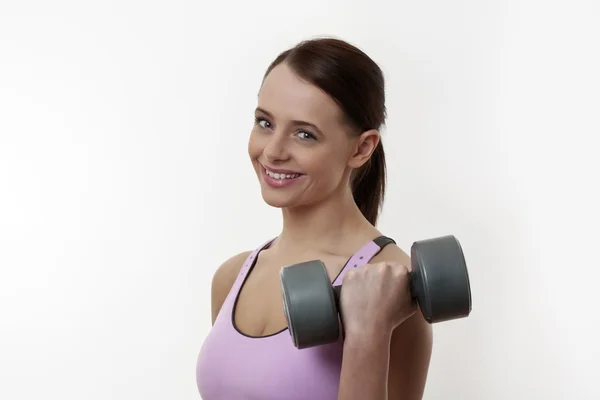 Workout with weights — Stock Photo, Image