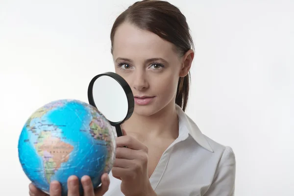 A close up view of the world — Stock Photo, Image