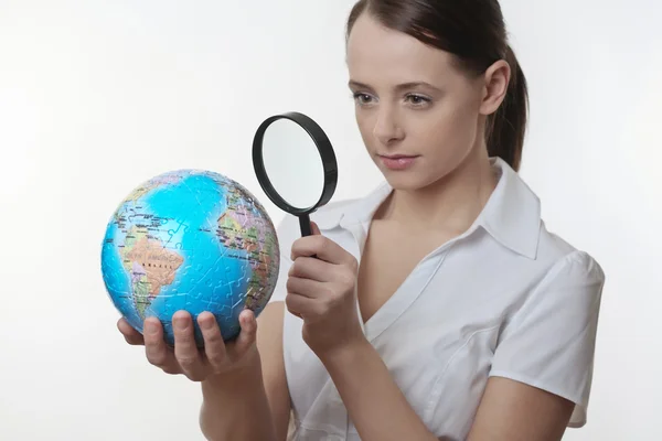 A close up view of the world — Stock Photo, Image