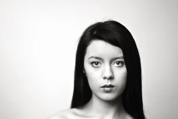 Siyah beyaz portre — Stok fotoğraf