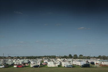 St Osyth, İngiltere'de karavan parkı görünümünü