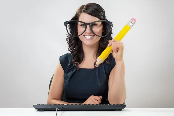 Diversão no trabalho — Fotografia de Stock