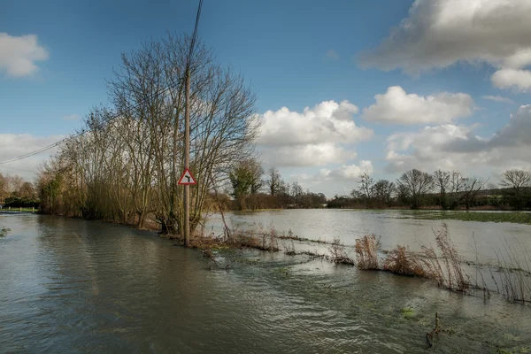 Camino inundado — Foto de Stock