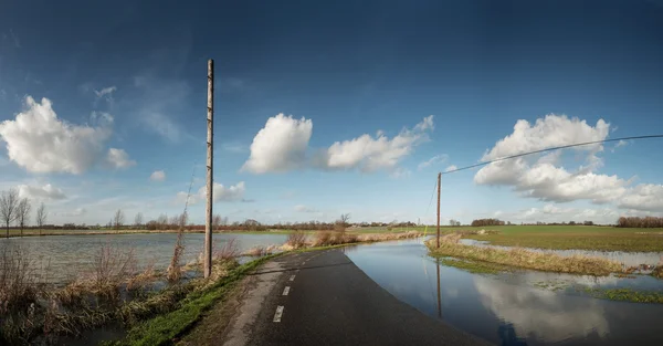 Road flooded — Stock Photo, Image