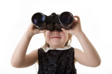 bir iş kişi olarak giyinmiş çocuk