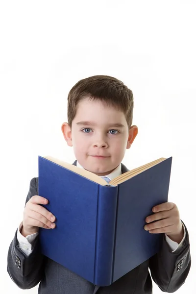 Jongen verkleed als een zakenman — Stockfoto