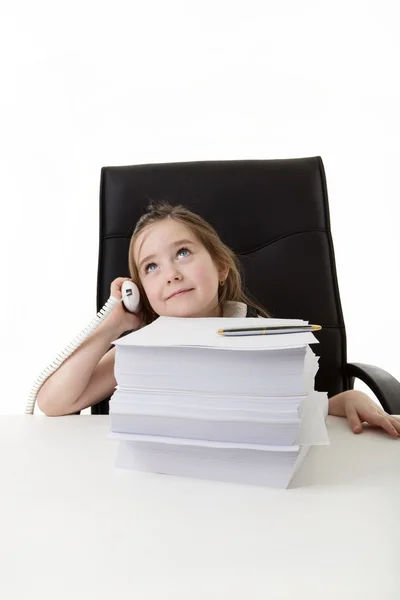 Kind verkleidet als Geschäftsmann — Stockfoto